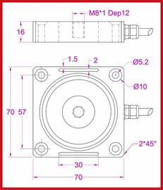 Low profile compression load cell 2KN 1KN 500N compression force measurement