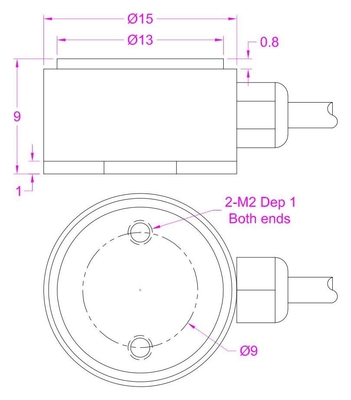 Miniature Compression Force Sensor 2lb 5lb 10lb 20lb Pressure Force Measurement