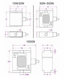 Miniature tension/compression load cell 30kg miniature force sensor 300N
