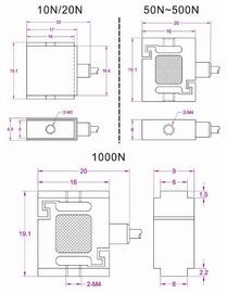 1kg micro load cell tension compression force measurement transducer 10N