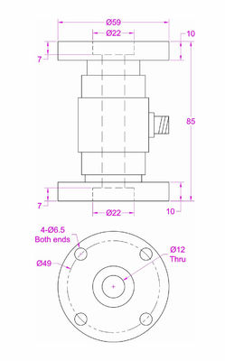 Flanged Reaction Torque Measurement Unit 100Nm 50Nm 30N*m 20Nm 10N*m 5N*m 2Nm 1N*m