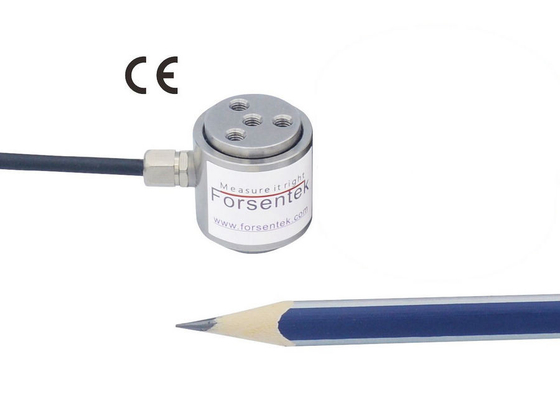 Miniature Flanged Compression Load Cell 100lb Cylindrical Compression Force Sensor 200lb