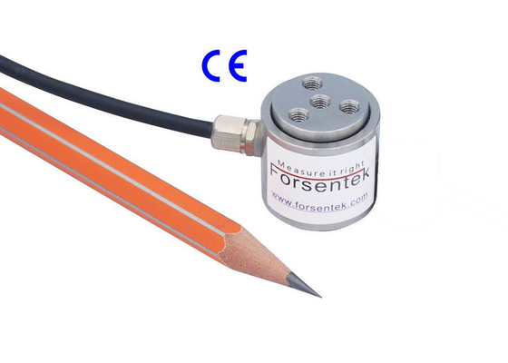 Miniature Flanged Compression Load Cell 100lb Cylindrical Compression Force Sensor 200lb