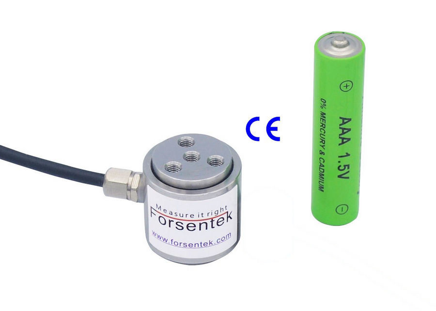 Miniature Column Type Compression Load Cell 50N Flanged Compression Force Sensor 100N